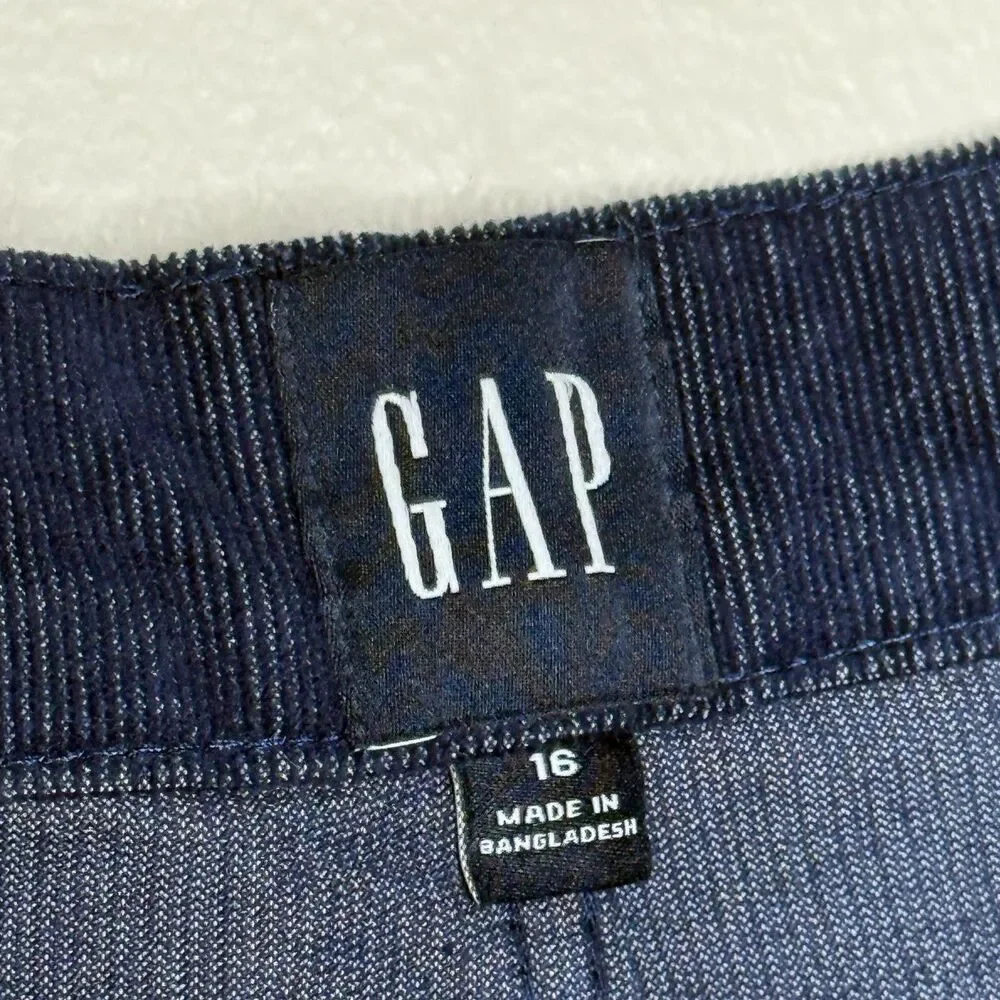 Gap Womens Corduroy Shorts 16 Blue Fringe Cowgirl Festival Summer‎ Nautical